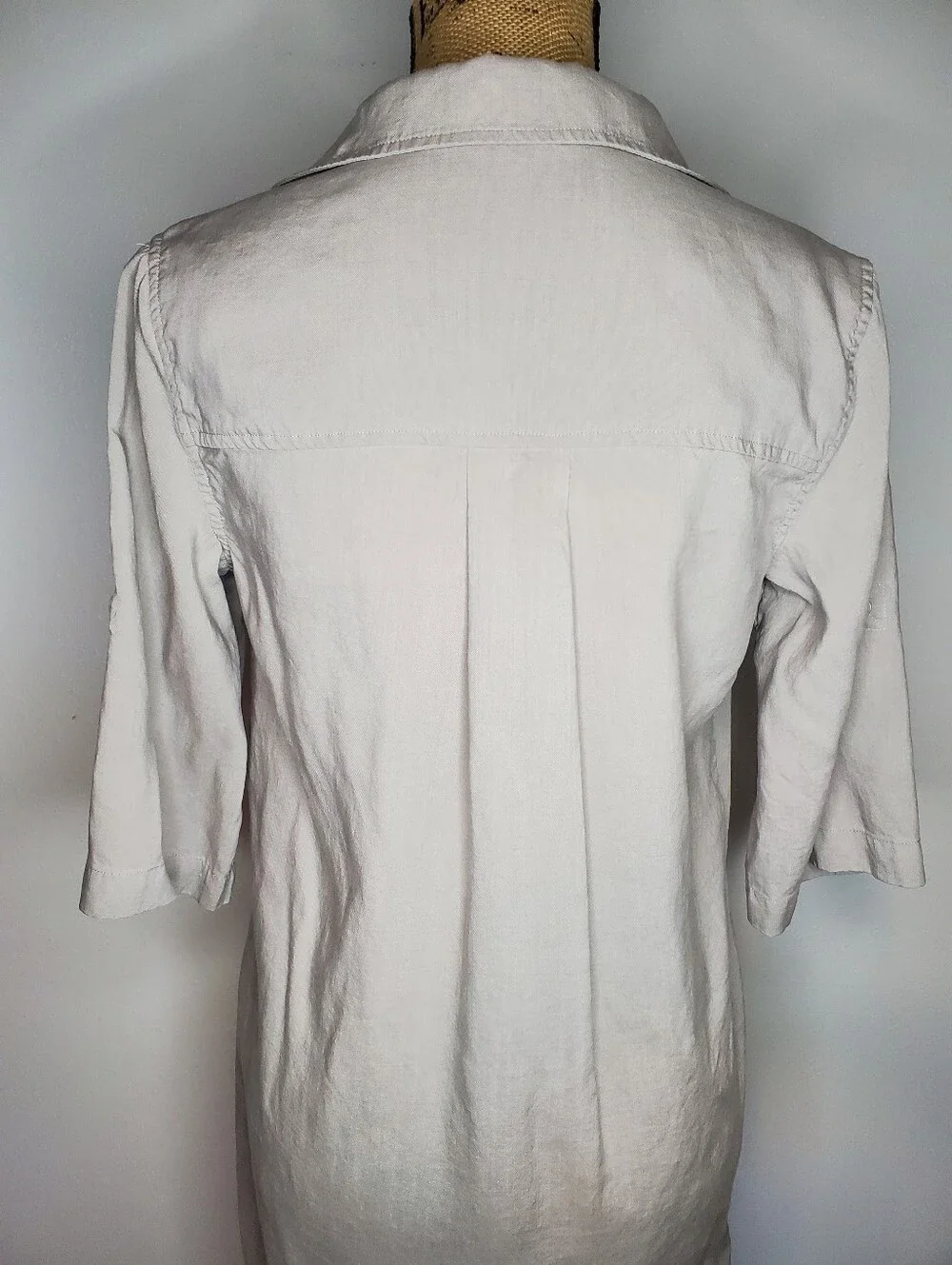 Cloth & Stone Light Grey Mini Shirt Dress Size S